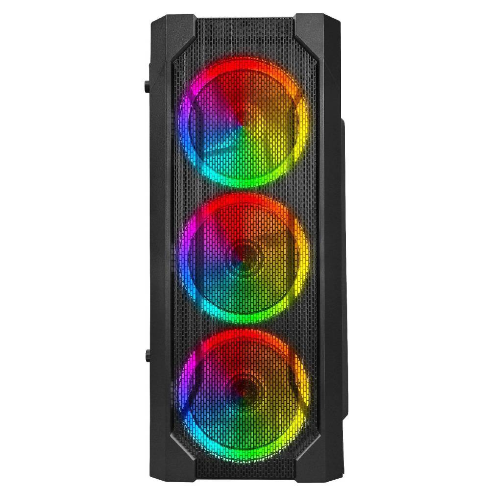 POWER BOOST VK-P06B 550W RGB Mesh Panel USB 3.0 Mid Tower Kasa 