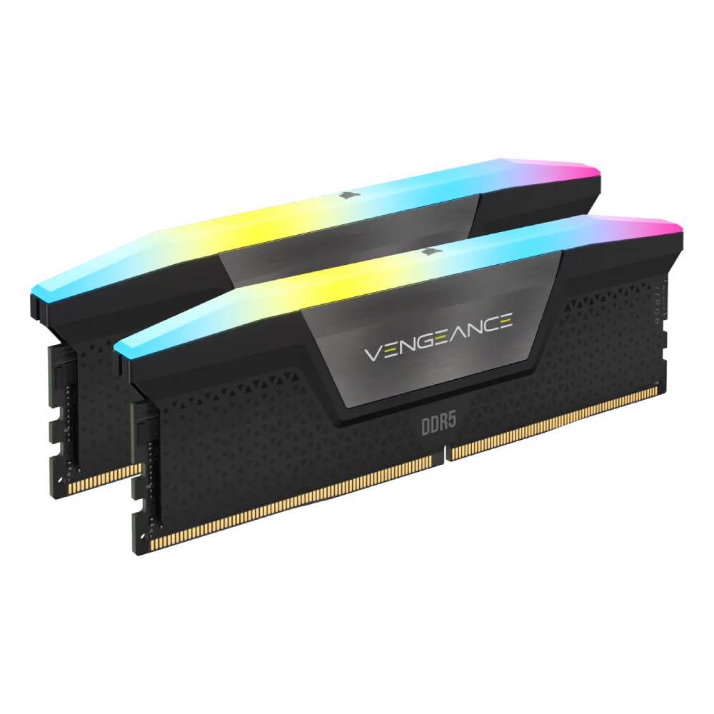 CORSAIR 32GB (2x16GB) Vengeance RGB 6000MHz CL36 DDR5 1.35V Siyah Dual Kit Ram