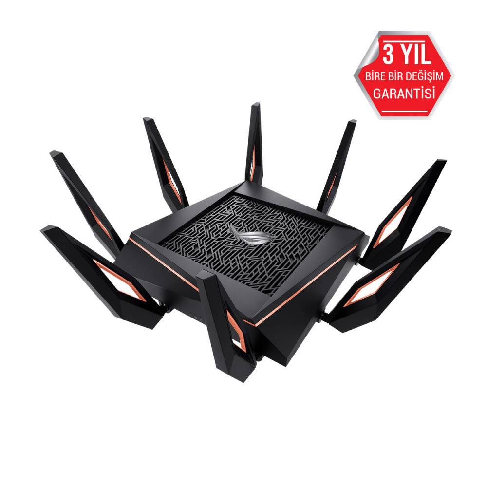 ASUS ROG Rapture GT-AX11000 DFS Adaptive QoS AiMesh AiProtection Pro Tri-Band 10 Gigabit Wi-Fi Gaming Router