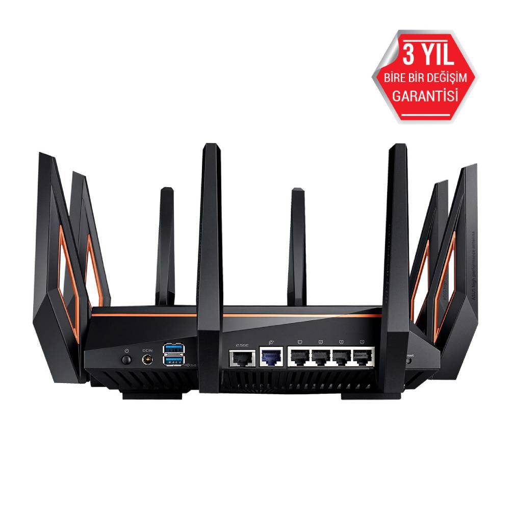 ASUS ROG Rapture GT-AX11000 DFS Adaptive QoS AiMesh AiProtection Pro Tri-Band 10 Gigabit Wi-Fi Gaming Router