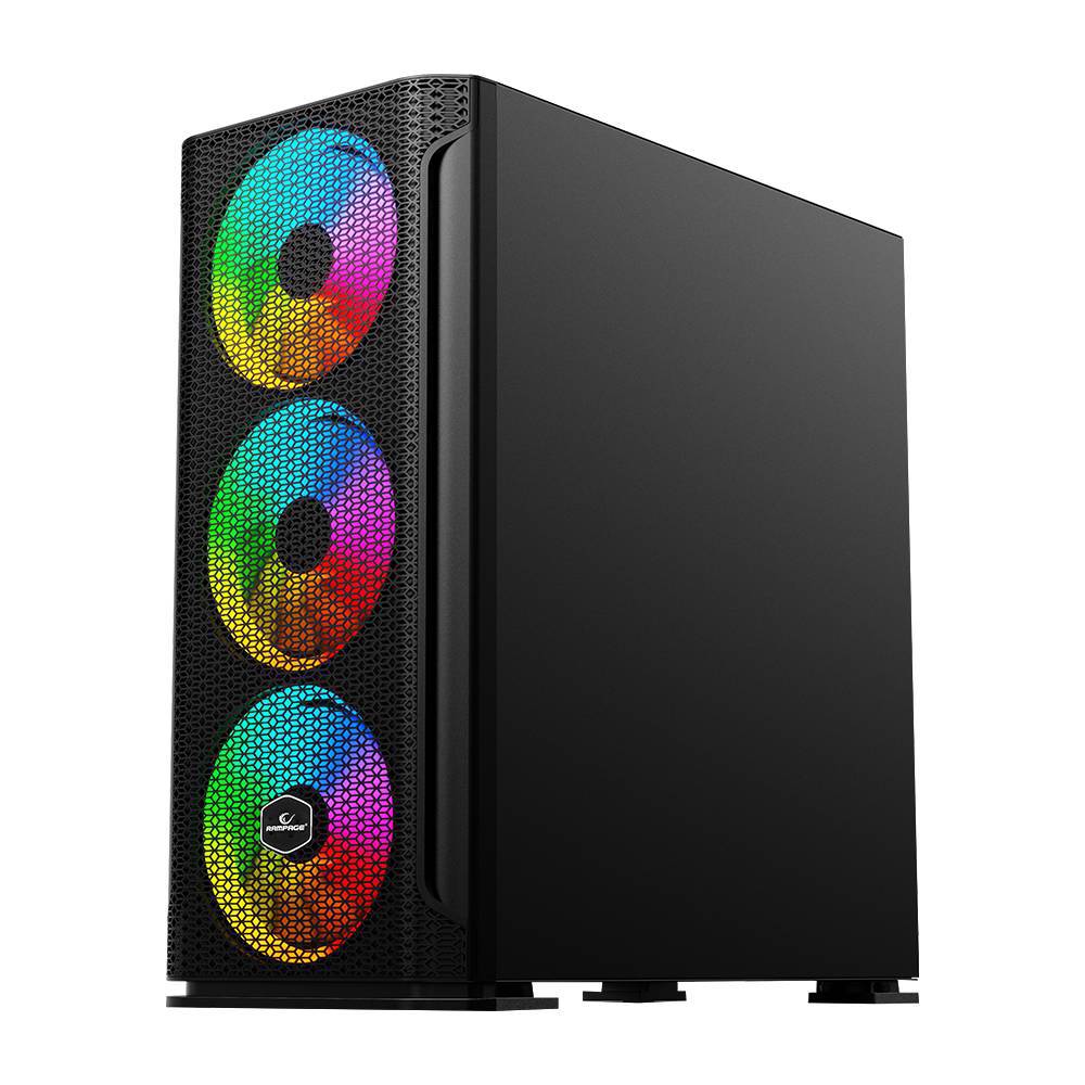 Rampage TRAPPER Tempered Glass 650W 80Plus Bronze Siyah ARGB Gaming Kasa