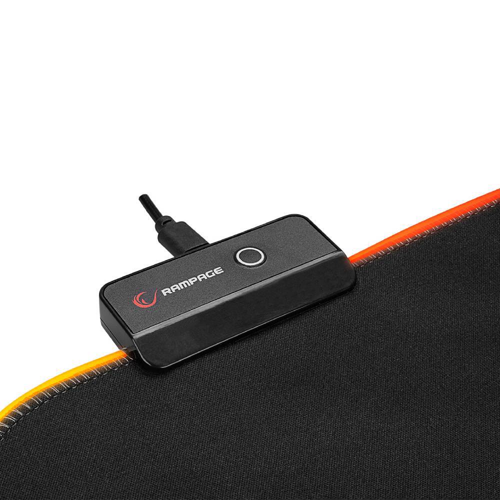 Rampage MP-24 Siyah RGB Ledli Gaming Mouse Pad