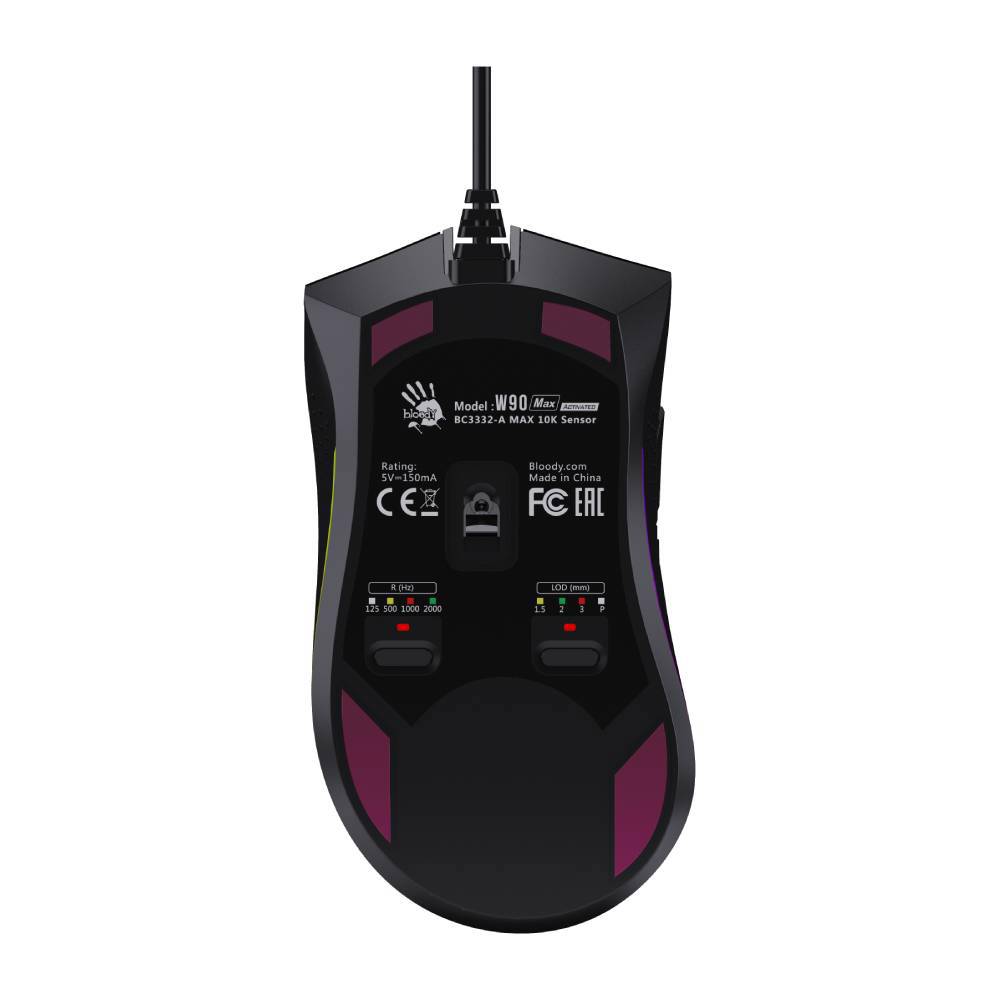 Bloody W90 MAX 10000DPI Siyah Kablolu RGB Gaming Mouse