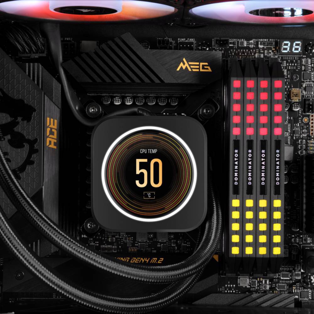 CORSAIR iCUE ELITE Sıvı Soğutma LCD Siyah Ekran Upgrade Kiti