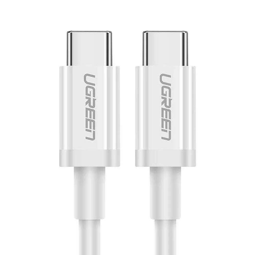 Ugreen USB C to USB C 3A 2M Beyaz Hızlı Şarj ve Data Kablosu