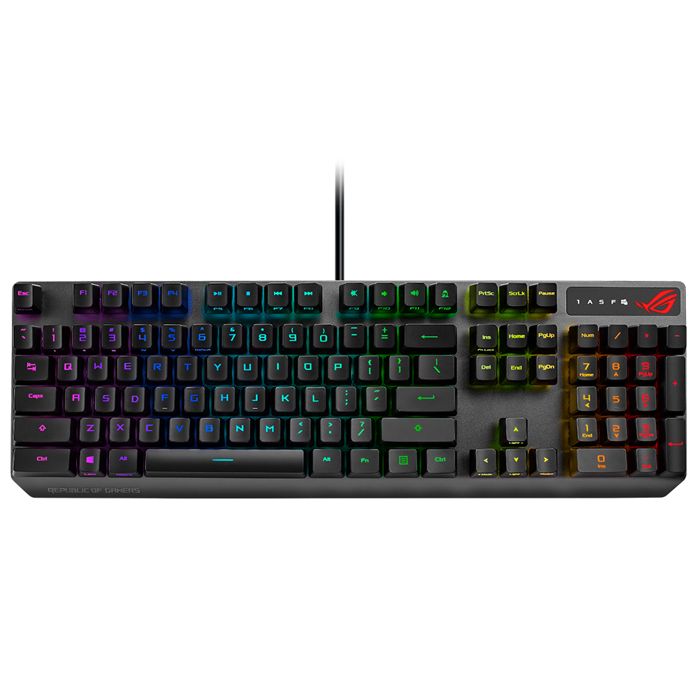 ASUS ROG STRIX Scope RX Blue Switch Türkçe Optik Mekanik Gaming Klavye