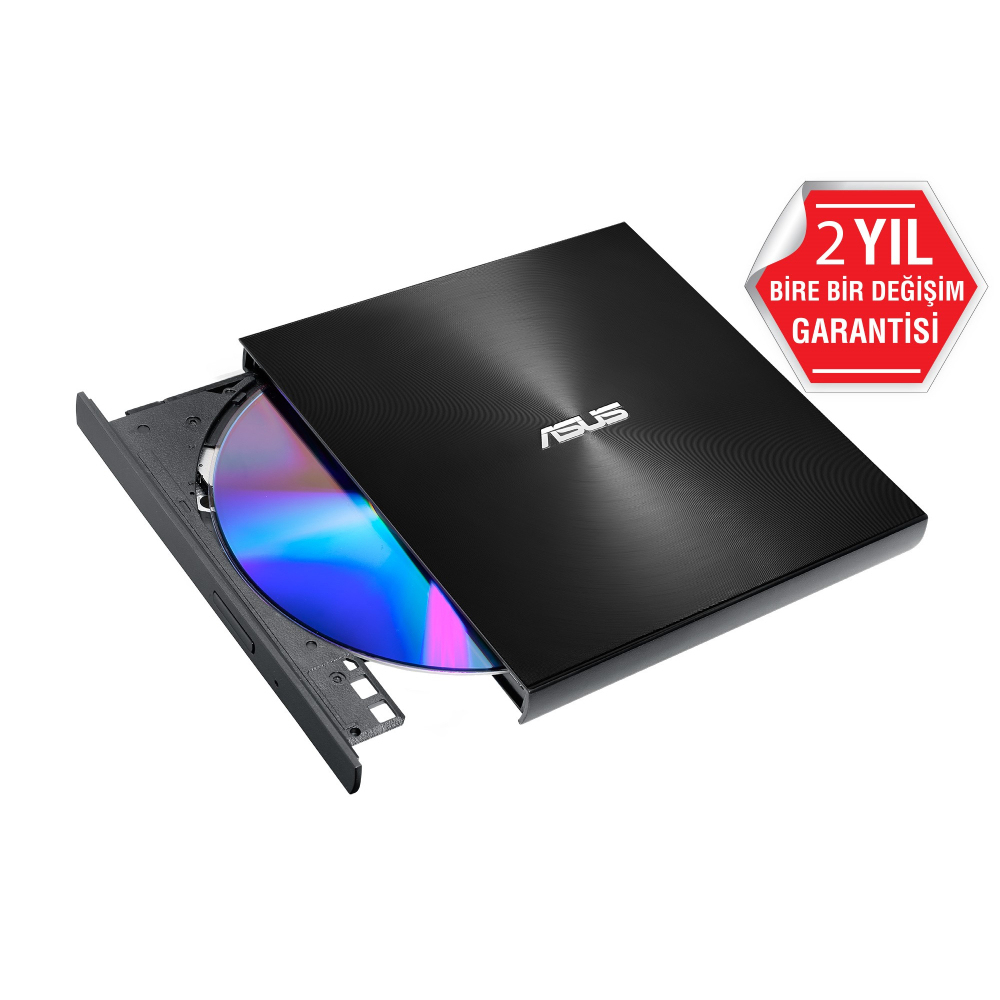 ASUS ZenDrive U9M Windows ve Mac OS USB Type-C M-DISC Ultra İnce Taşınabilir 8X DVD Siyah Harici Yazıcı