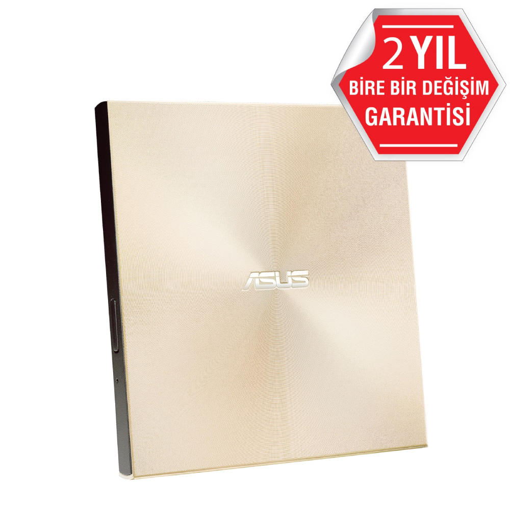 ASUS ZenDrive U9M Windows ve Mac OS USB Type-C M-DISC Ultra İnce Taşınabilir 8X DVD Altın Harici Yazıcı