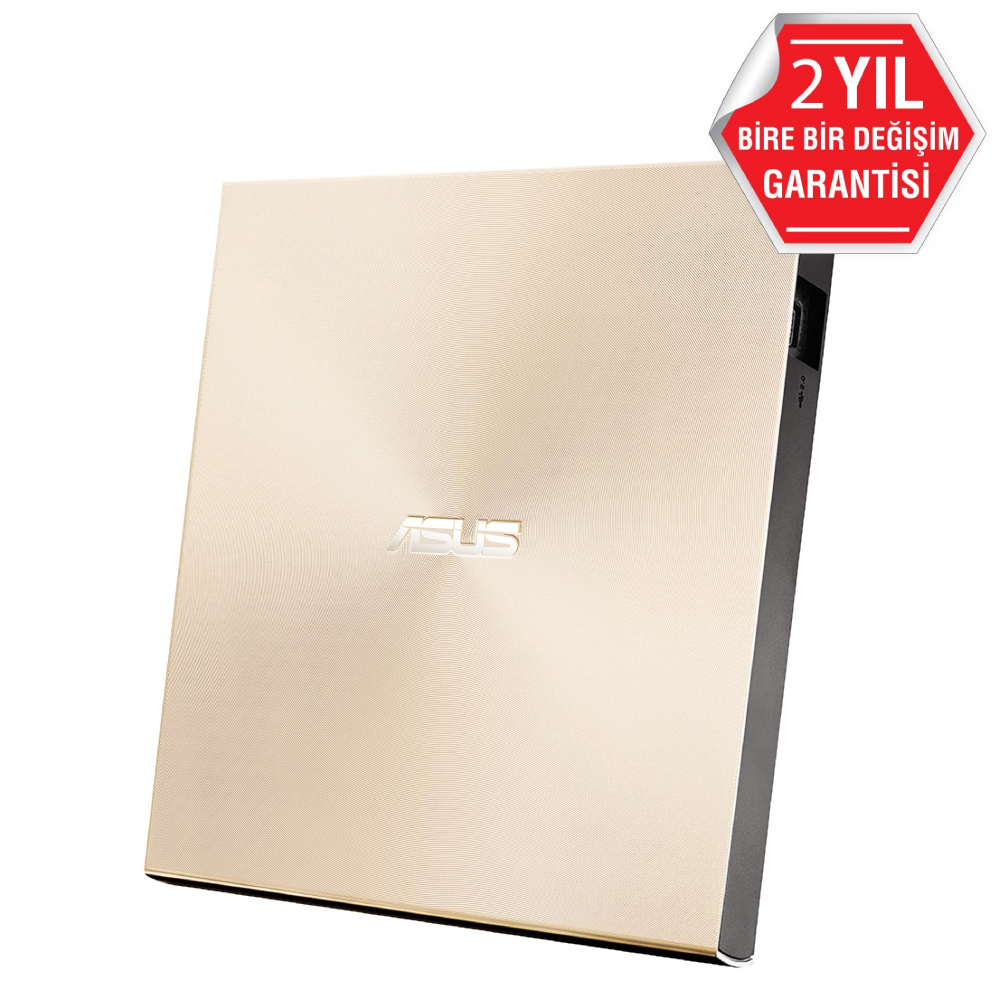 ASUS ZenDrive U9M Windows ve Mac OS USB Type-C M-DISC Ultra İnce Taşınabilir 8X DVD Altın Harici Yazıcı