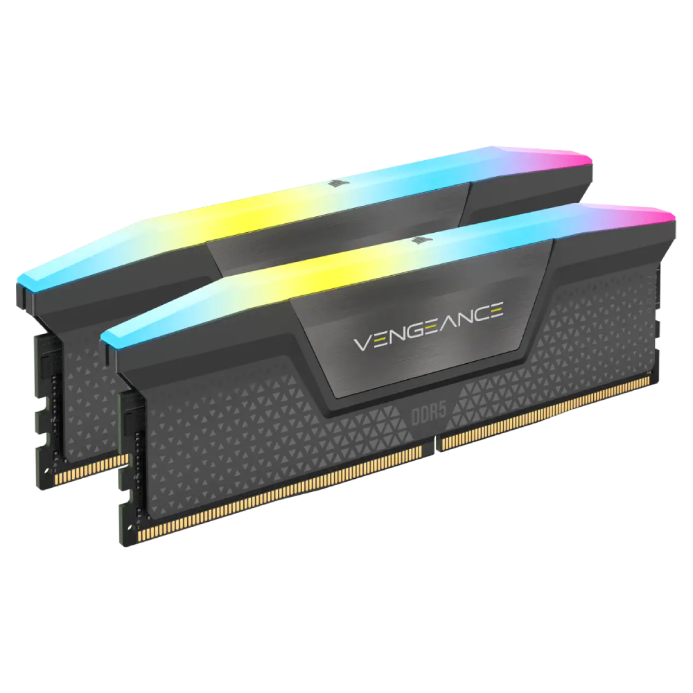 CORSAIR 32GB (2x16GB) Vengeance RGB 5600MHz CL40 DDR5 Siyah Dual Kit Ram