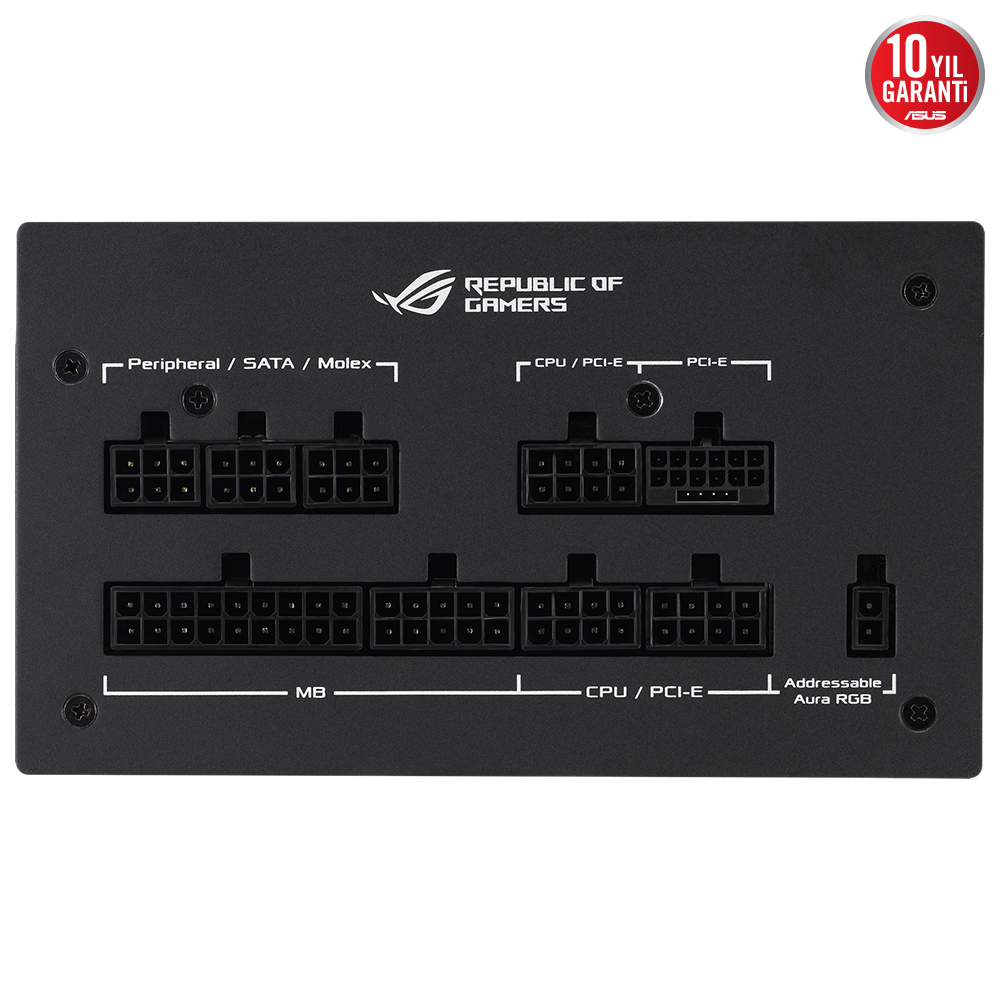 ASUS ROG STRIX 1000W 80+ Gold AURA ATX3.0 PCIe5.0 Full Modüler 135mm Fanlı PSU