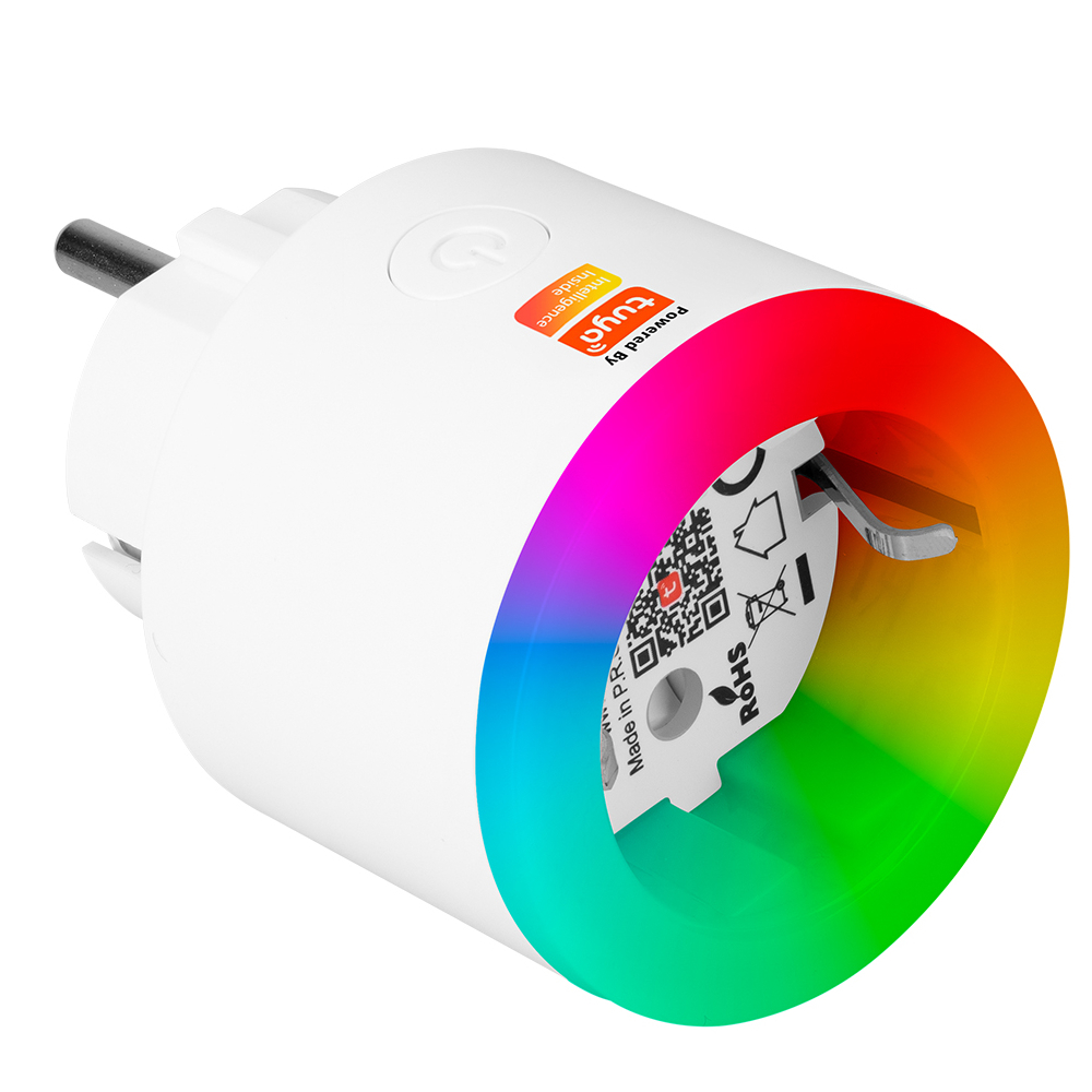 S-Link Swapp SL-03 16A RGB Işıklı 2.4 G Wifi TUYA Destekli Akım Korumalı Akıllı Priz