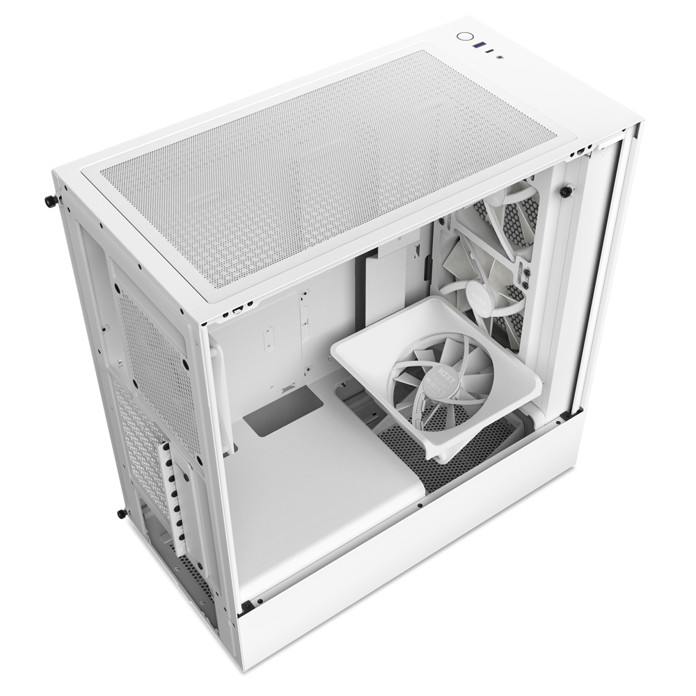 NZXT H5 2023 Flow RGB Edition USB 3.2 Beyaz ATX Mid Tower Kasa