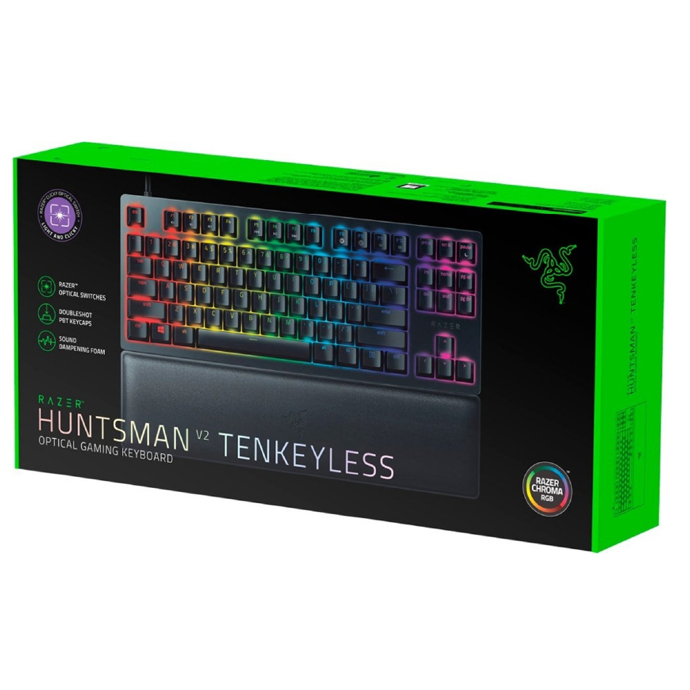 Razer Huntsman V2 TKL Optical Purple Switch RGB Mekanik Gaming Klavye