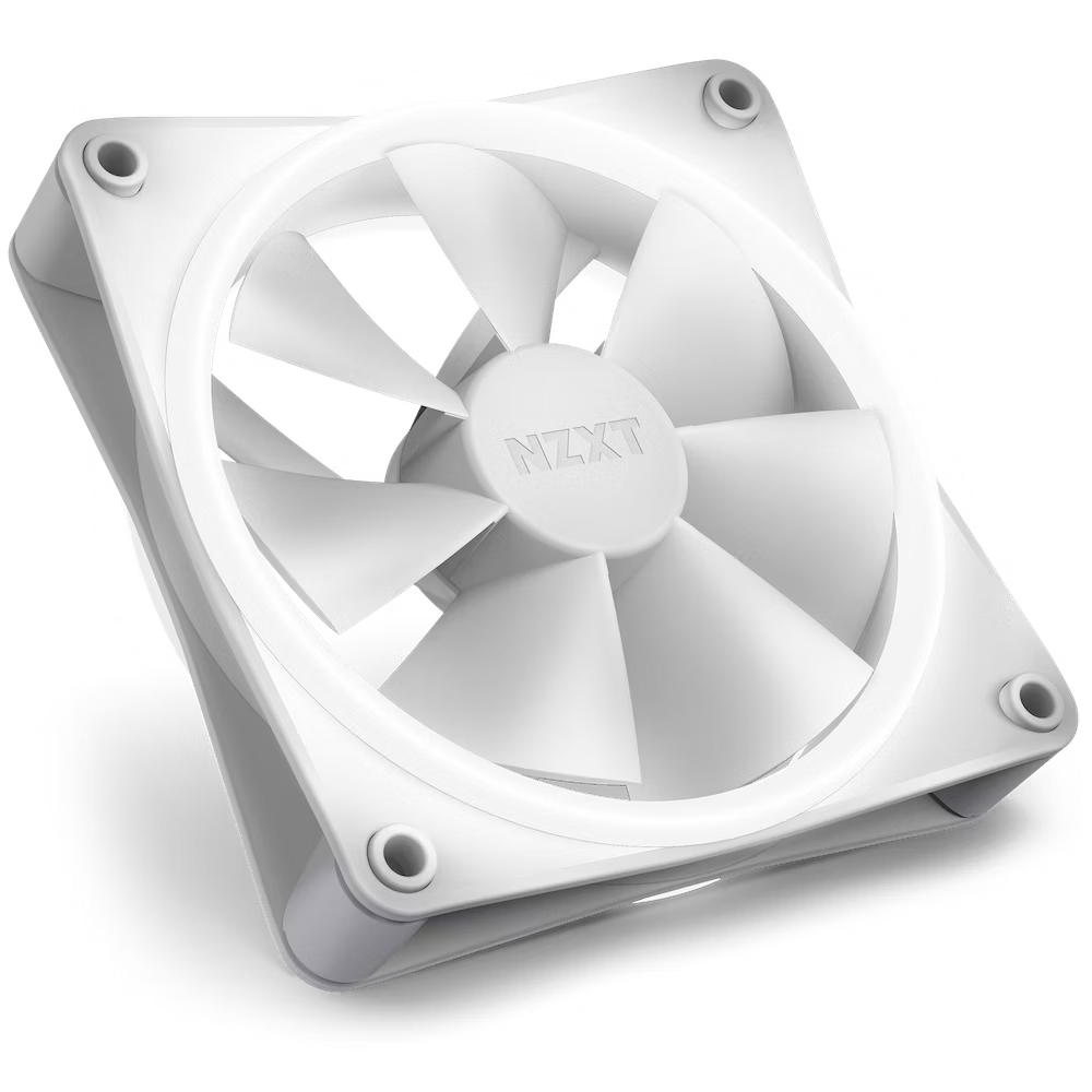 NZXT F120 RGB Duo 3x120mm Kontrolcülü Beyaz Kasa Fanı