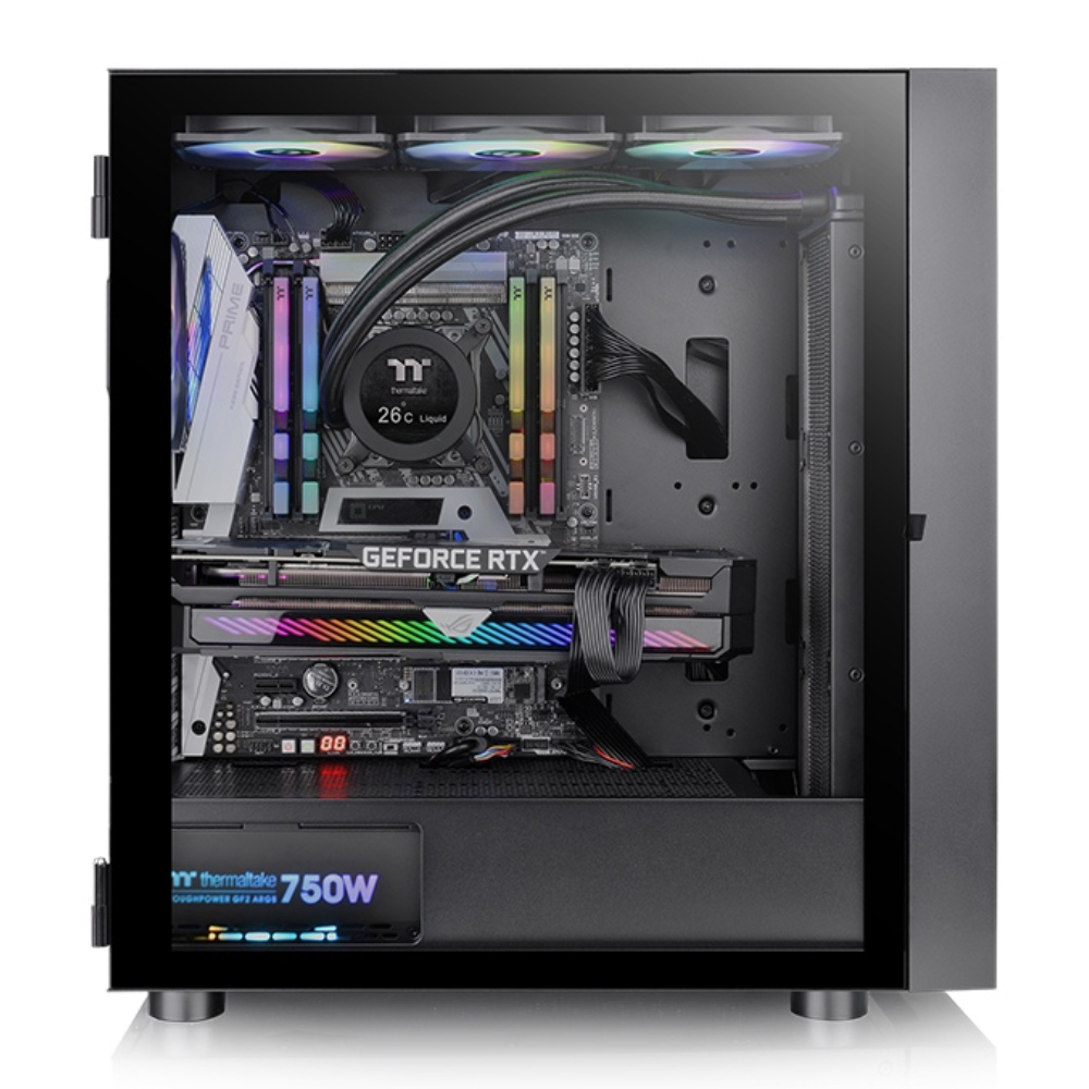 Thermaltake H570 TG 750W 80+ ARGB USB 3.2 E-ATX Mid Tower Kasa