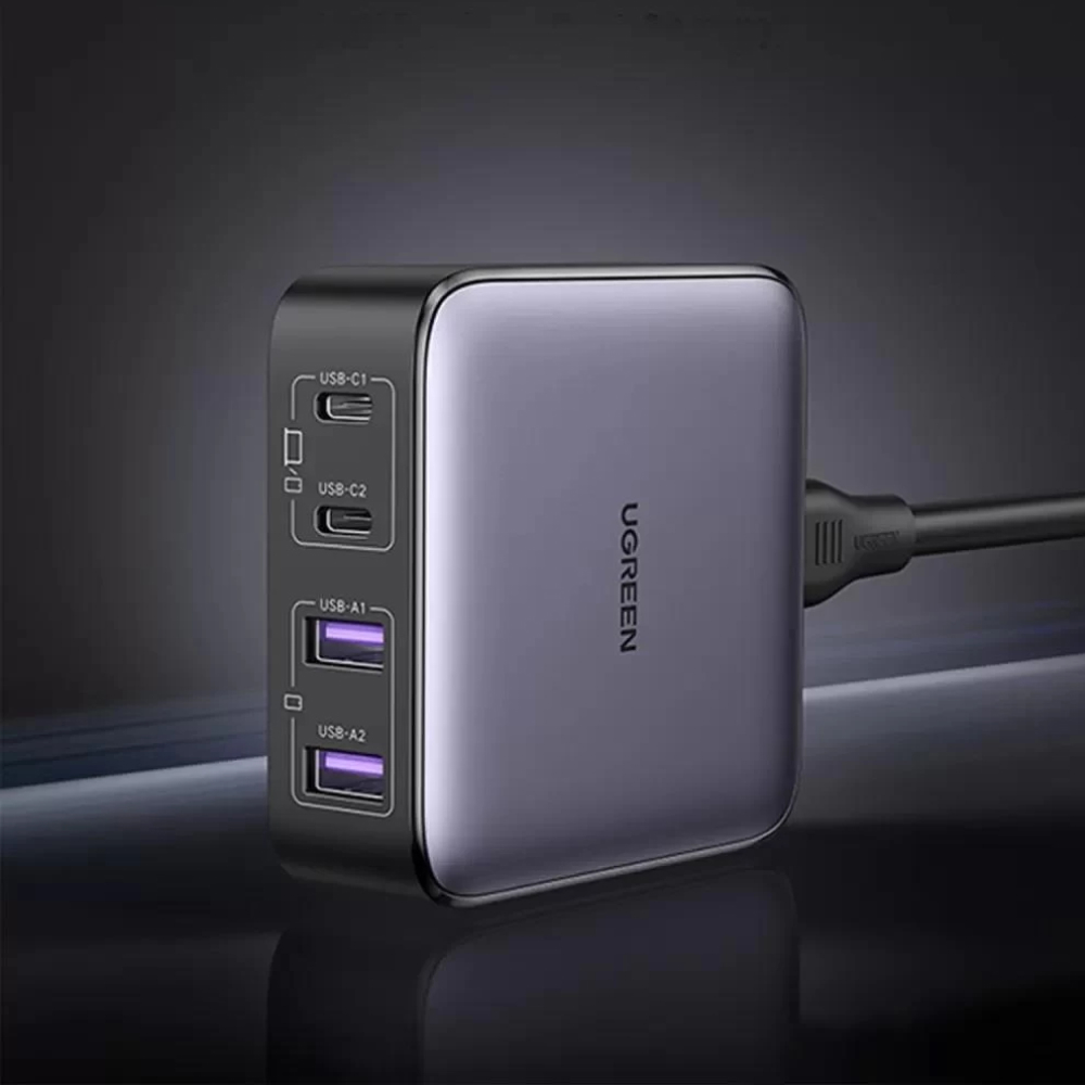 Ugreen Nexode 65W GaN II 4 Portlu Masaüstü Hızlı Şarj Cihazı İstasyonu