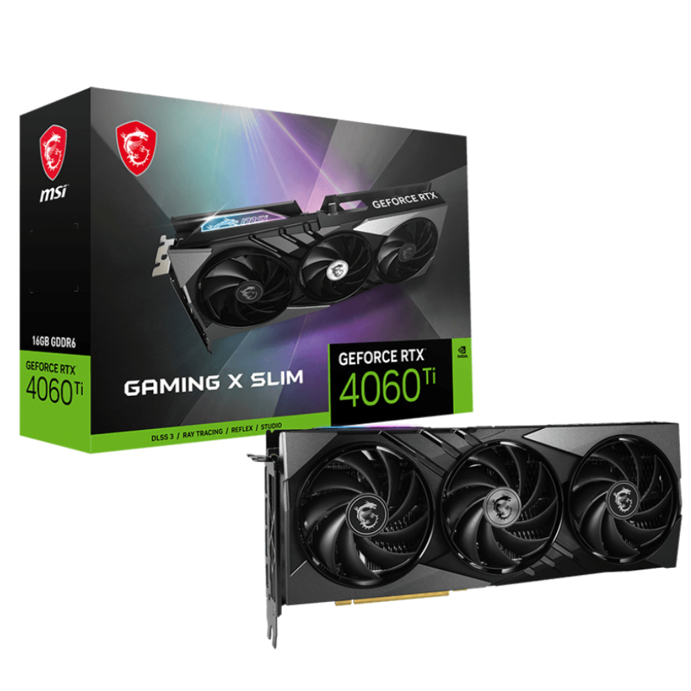 Msi Geforce Geforce Rtx 4060 Ti Gaming X Slim 16gb Gddr6 Dlss 3 128 Bit