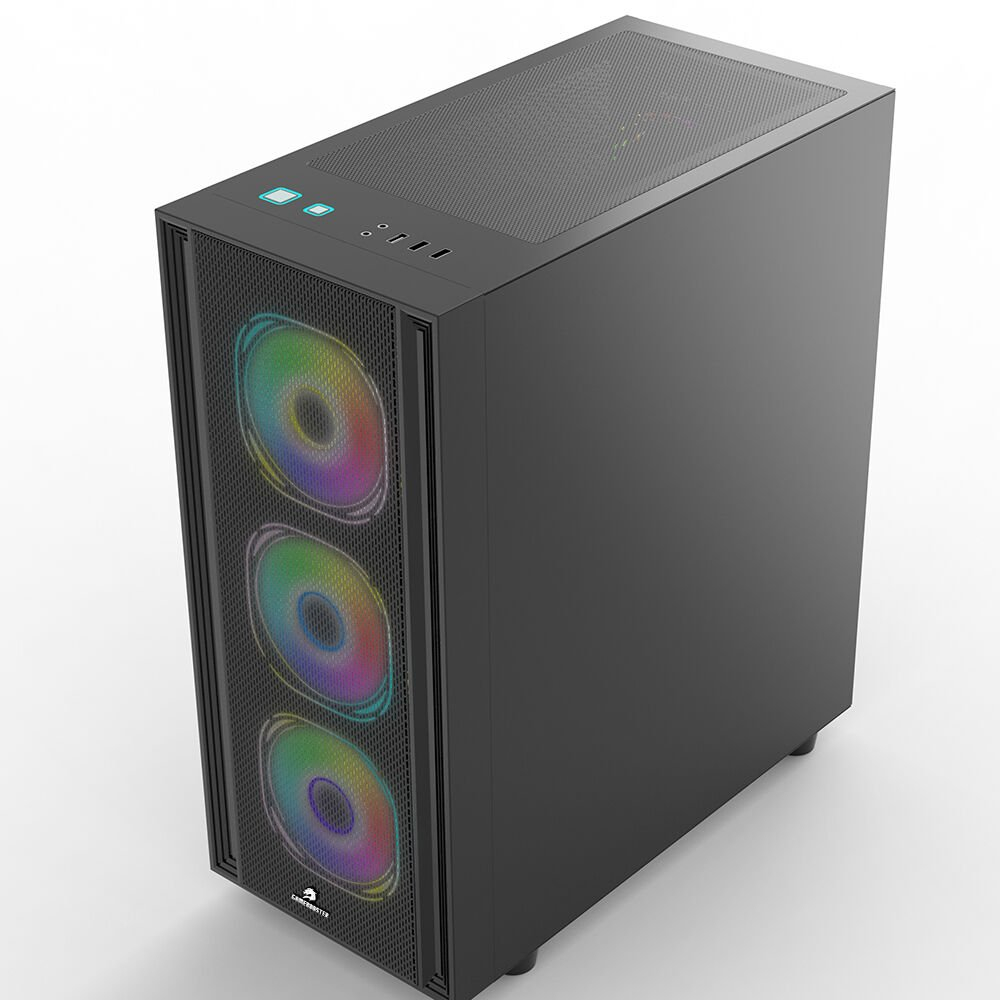 GameBooster GB-G1200BB 650W USB 3.0 Mesh ARGB Siyah ATX Mid Tower Kasa