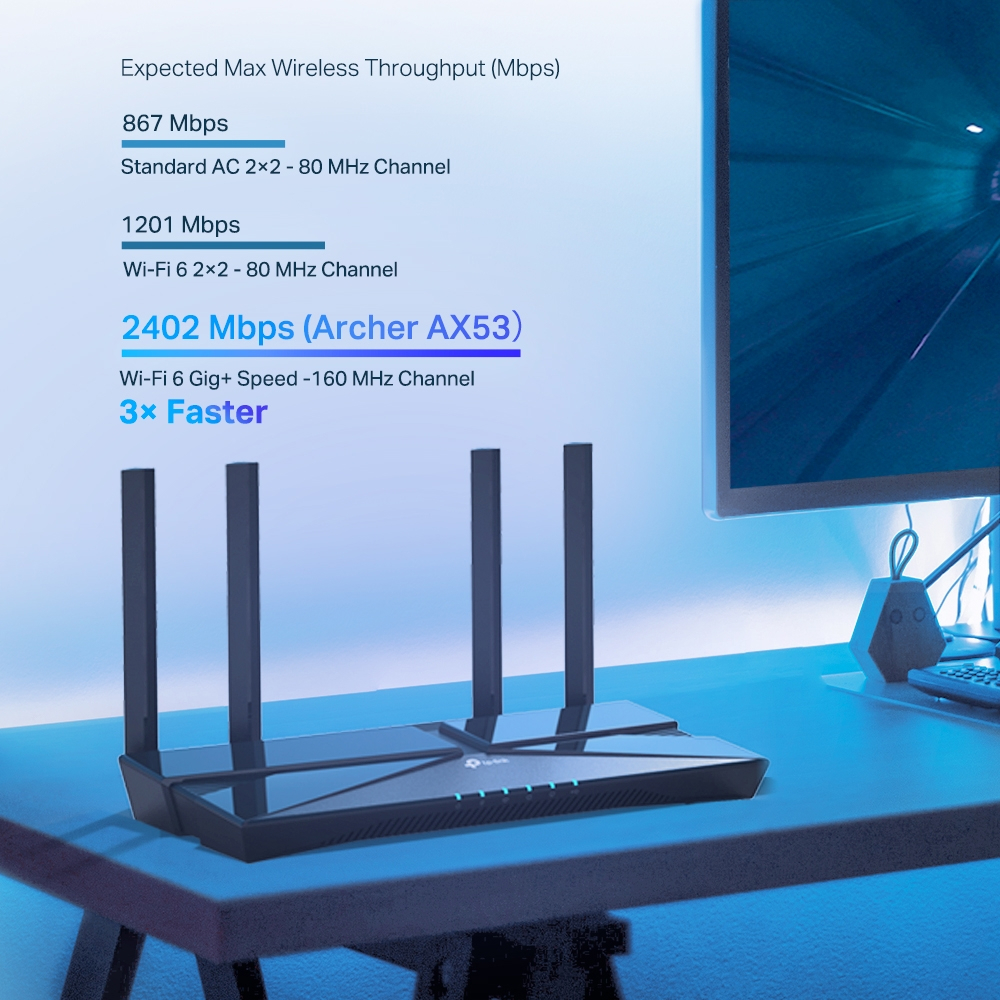 TP-LINK Archer AX53 AX3000 Çift Bant Gigabit Wi-Fi 6 Router