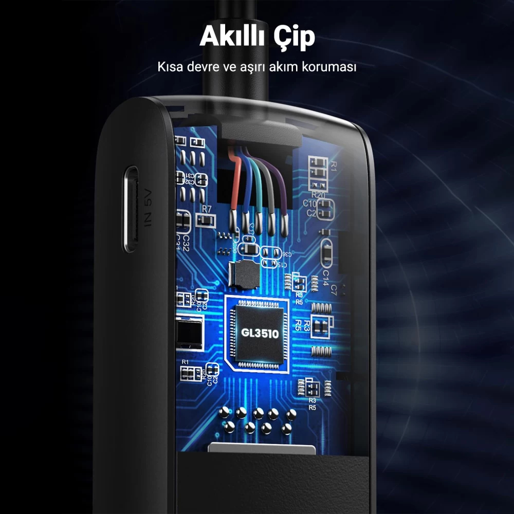 Ugreen 4 Portlu USB 3.0 25CM Çoklayıcı HUB Adaptör 