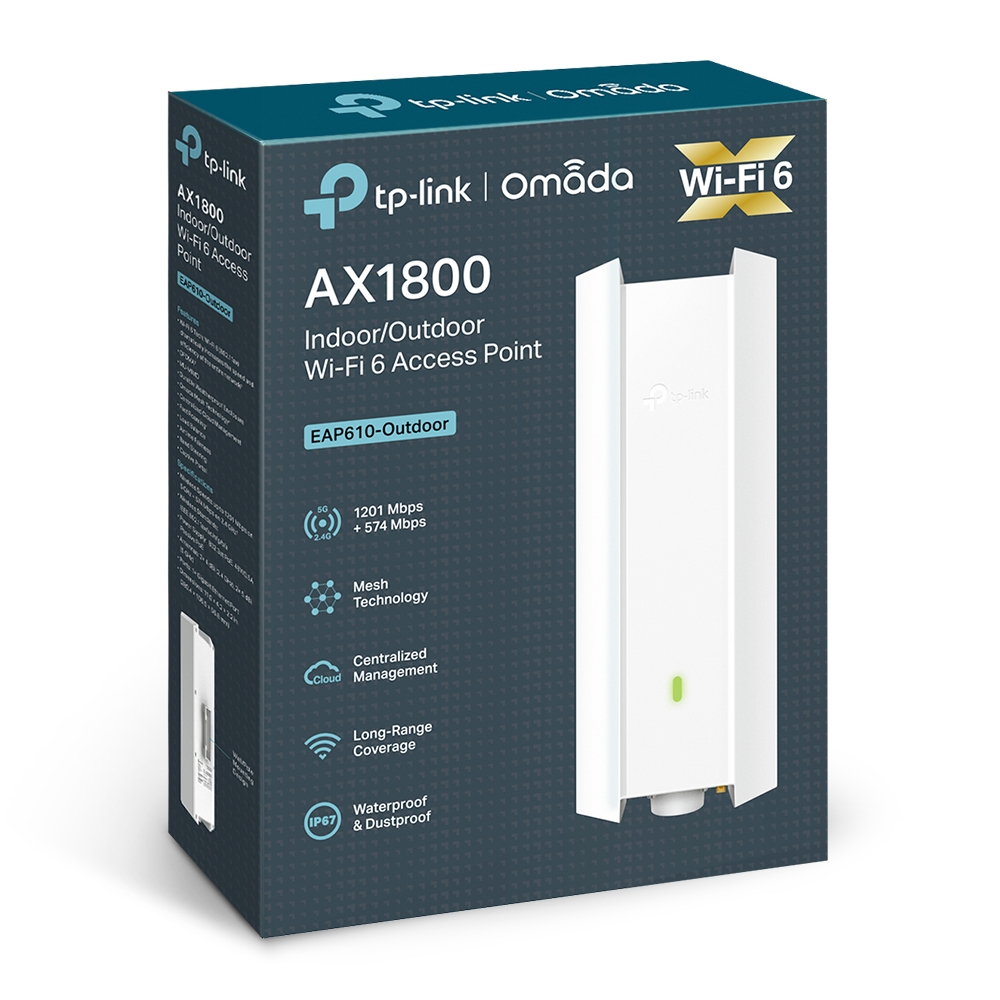 TP-LINK EAP610 OUTDOOR AX1800 İç Mekan / Dış Mekan Wi-Fi 6 Access Point