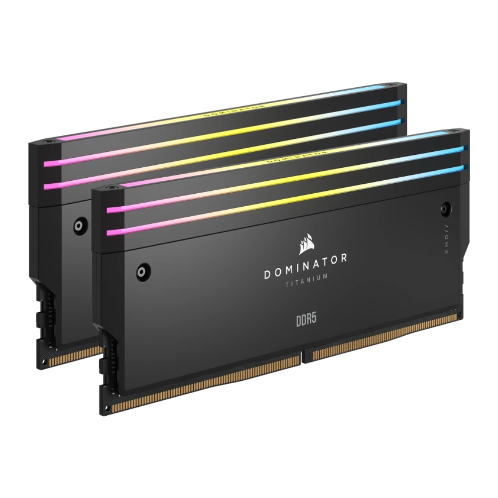 CORSAIR 32GB (2x16GB) Dominator Titanium RGB Siyah 7000MHz CL34 Intel XMP DDR5 Dual Kit Ram