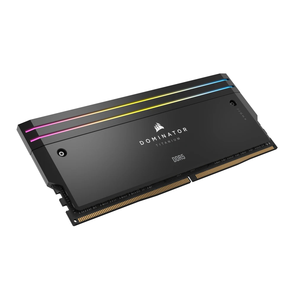 CORSAIR 32GB (2x16GB) Dominator Titanium RGB Siyah 7000MHz CL34 Intel XMP DDR5 Dual Kit Ram