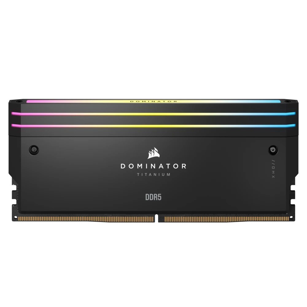 CORSAIR 32GB (2x16GB) Dominator Titanium RGB Siyah 7000MHz CL34 Intel XMP DDR5 Dual Kit Ram
