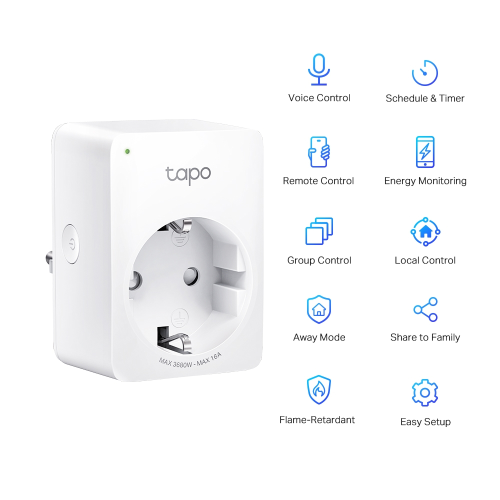 TP-LINK Tapo P110 Enerji İzleme Mini Akıllı Wi-Fi Priz