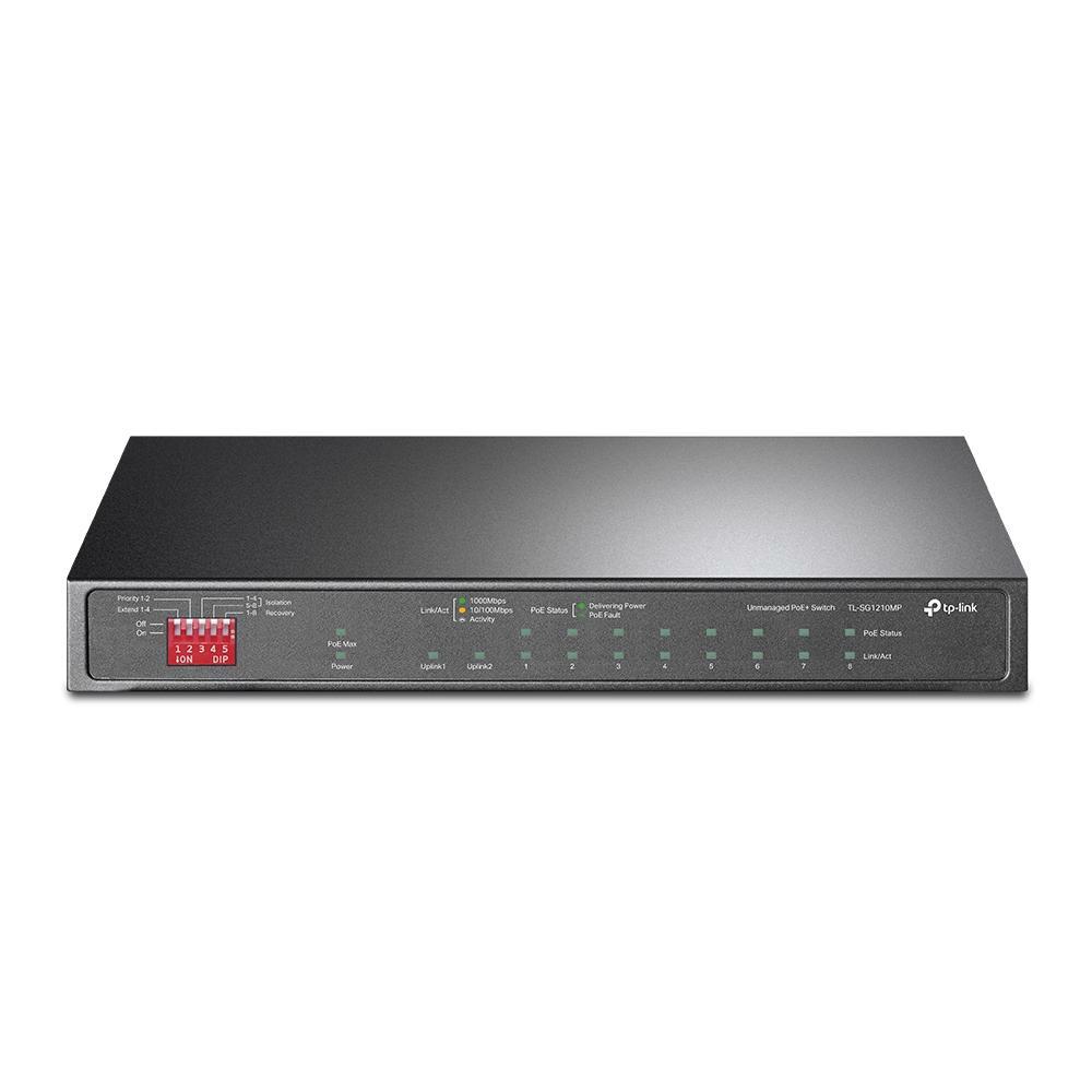 TP-LINK TL-SG1210MP	10-Port Gigabit Masaüstü Switch + (8-Port PoE+)
