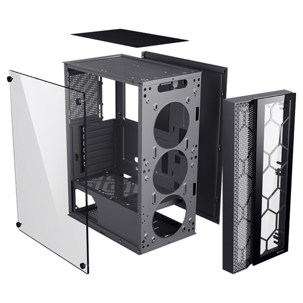 GameBooster GB-F3105B Mesh RGB USB 3.0 ATX Siyah Kasa