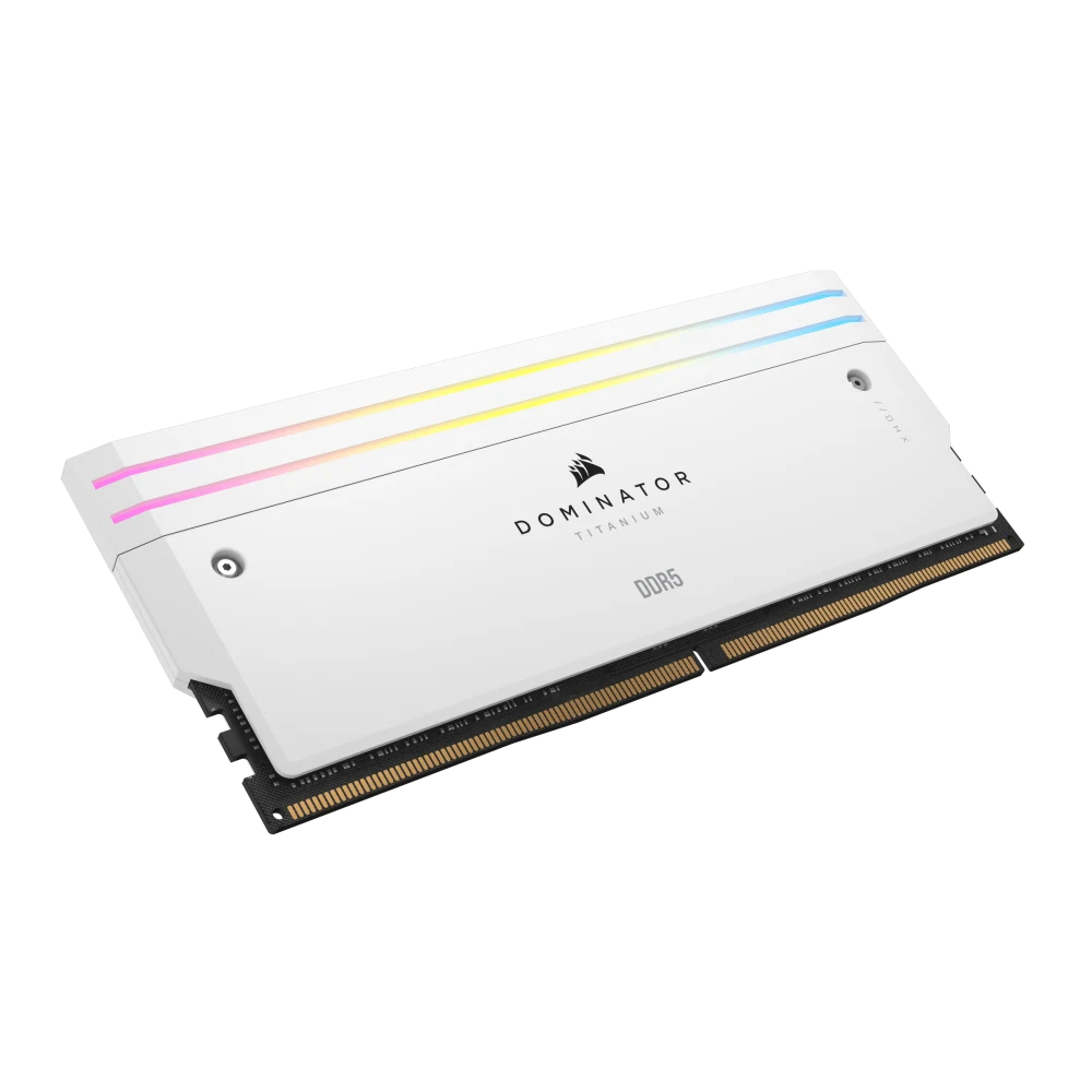 CORSAIR 48GB (2x24GB) Dominator Platinum 7200MHz RGB Beyaz CL36 DDR5 Dual Kit Ram