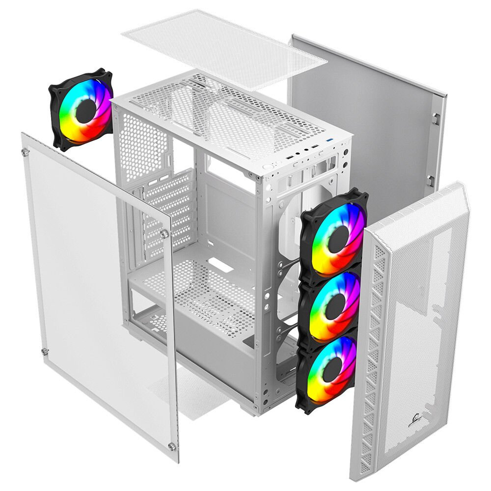 GameBooster GB-G1956BW USB3.0 Mesh Panel Beyaz ATX Mid Tower Kasa