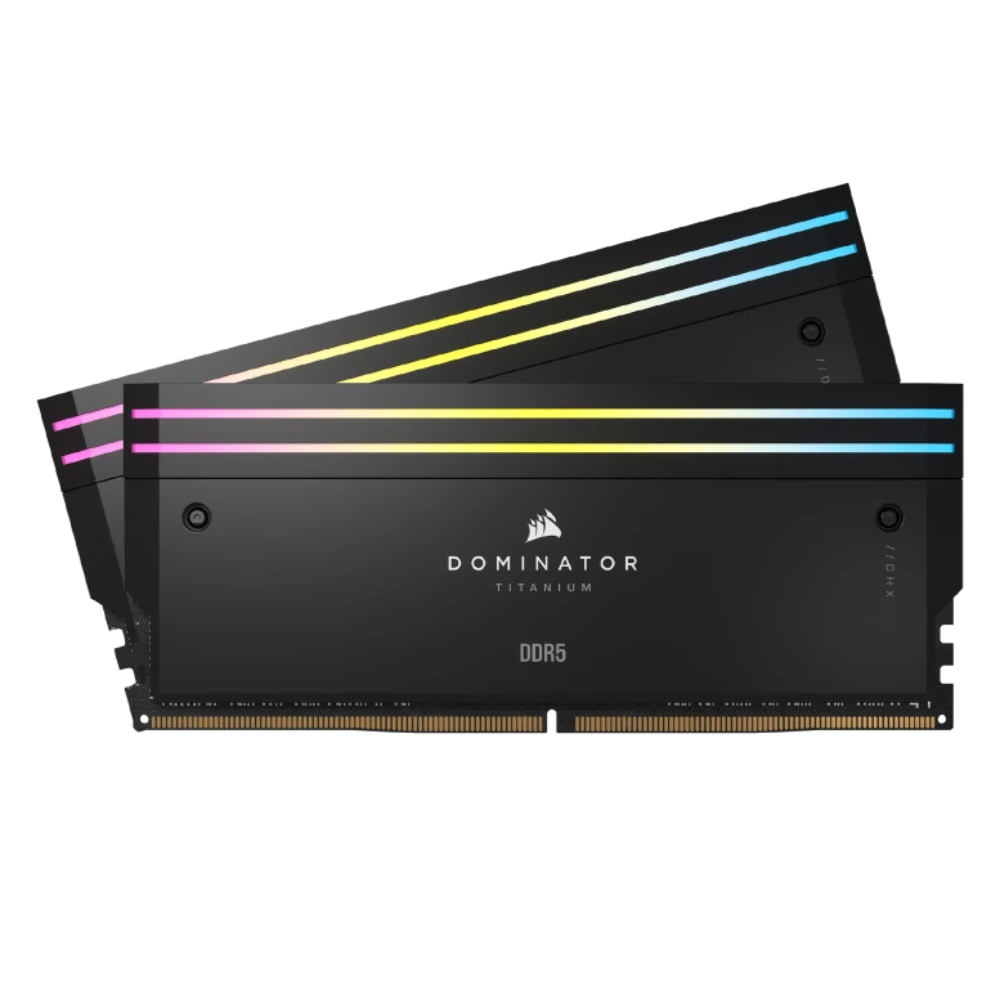 CORSAIR 48GB (2x24GB) Dominator Titanium RGB Siyah 7000MHz CL40 DDR5 Dual Kit Ram