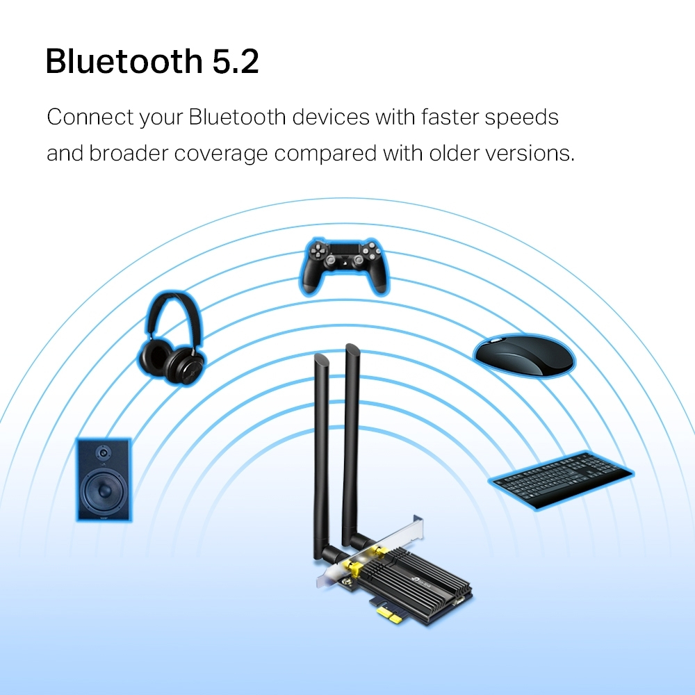 TP-LINK Archer TX50E AX3000 Wi-Fi 6 Bluetooth 5.0 PCIe Adaptör