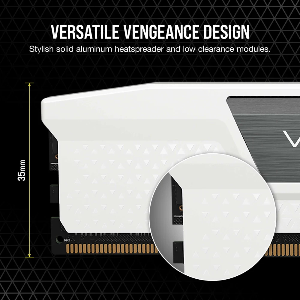 CORSAIR 32GB Vengeance LPX 5200MHz CL40 DDR5 AMD Expo Beyaz Single Kit Ram
