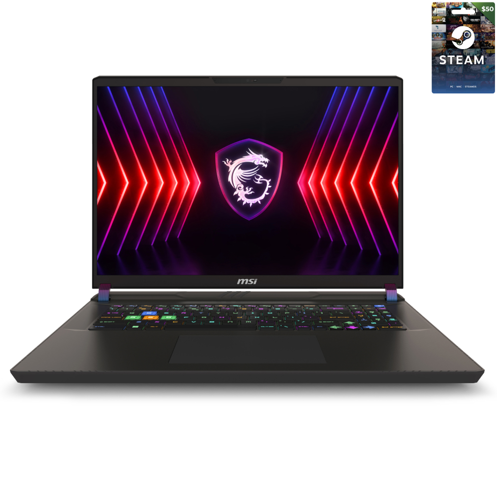 MSI VECTOR 17 HX A14VGG-229TR i9-14900HX 32GB DDR5 RTX4070 GDDR6 8GB 2TB SSD 17.0 QHD+ 240Hz W11 Notebook