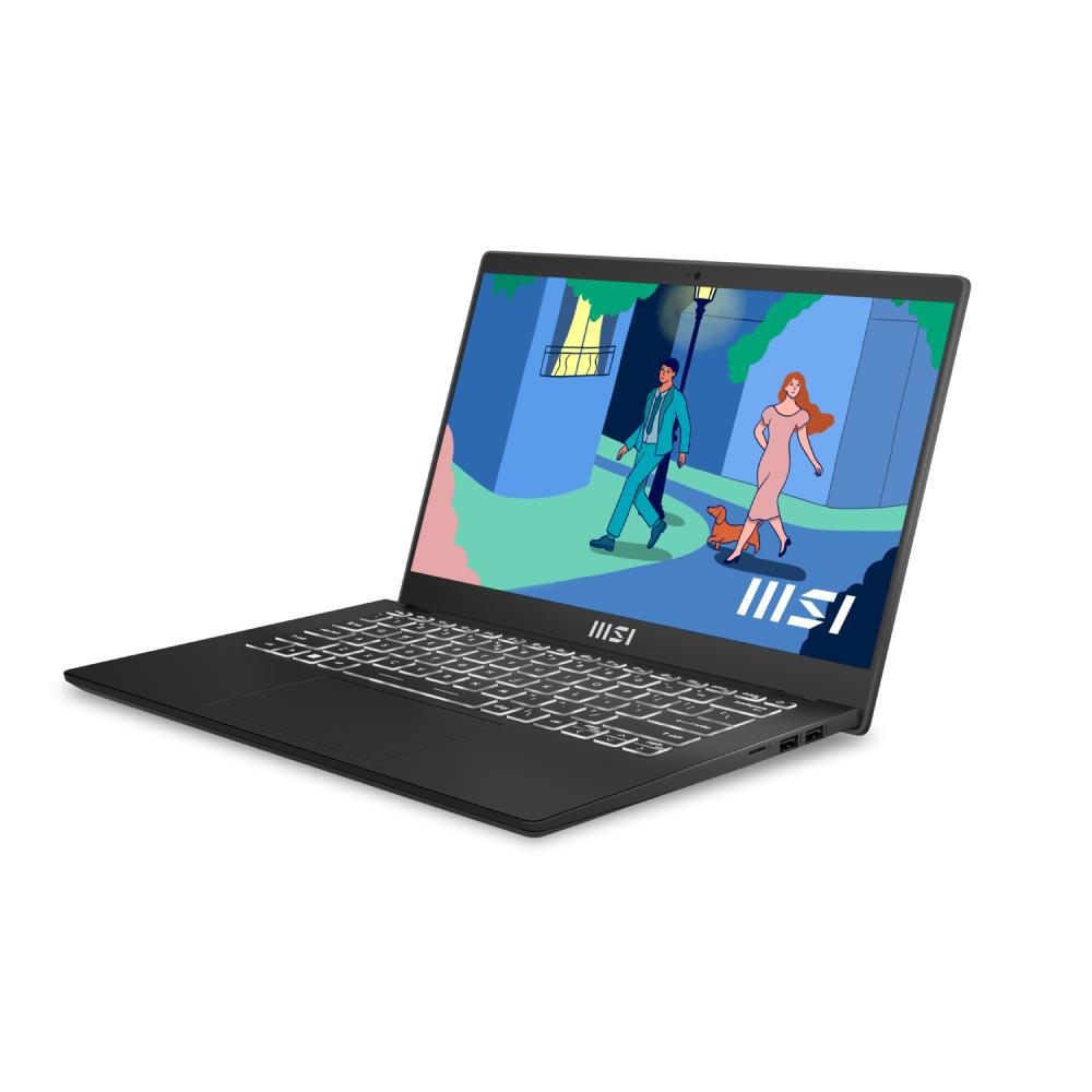 MSI NB MODERN 14 C12MO-1039XTR i7-1255U 16GB DDR4 UMA 512GB SSD 14" FHD DOS Siyah Notebook
