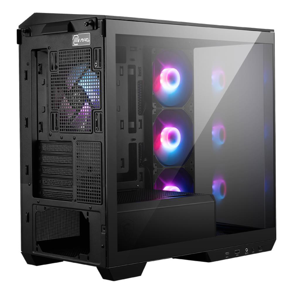 MSI MAG PANO 100R PZ USB 3.2 Tempered Glass Siyah mATX Tower Kasa