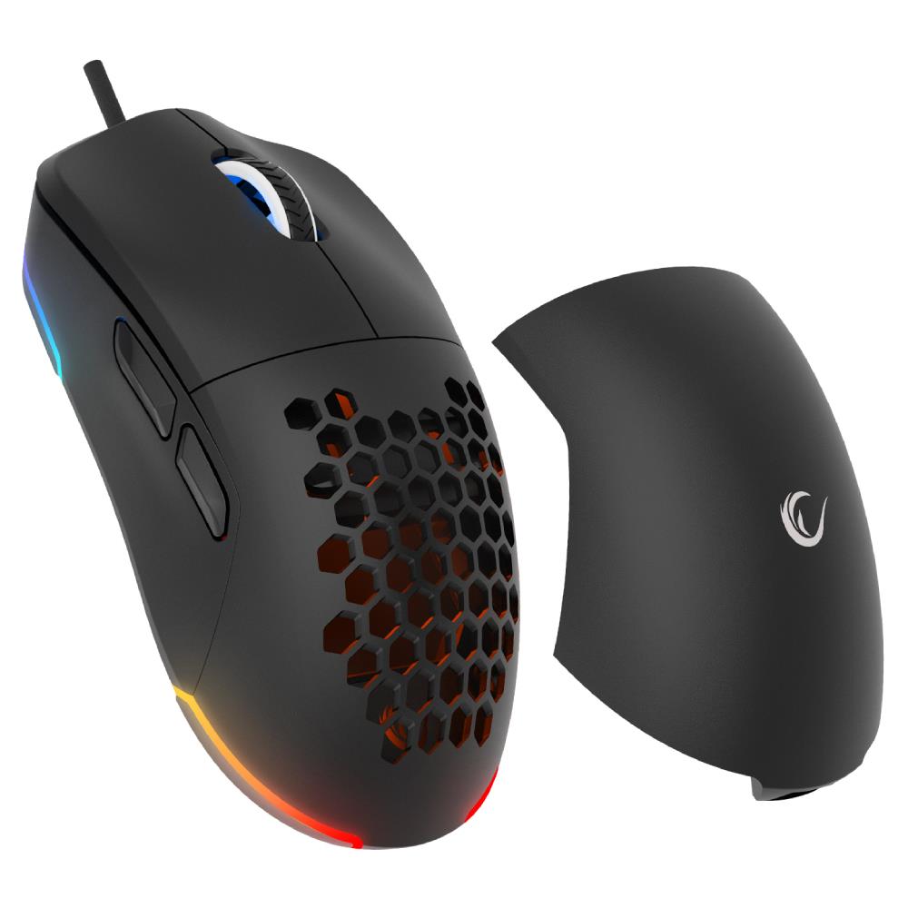 Rampage BLINK Siyah 7 Makro Tuşlu RGB 12800 DPI Kablolu Gaming  Mouse