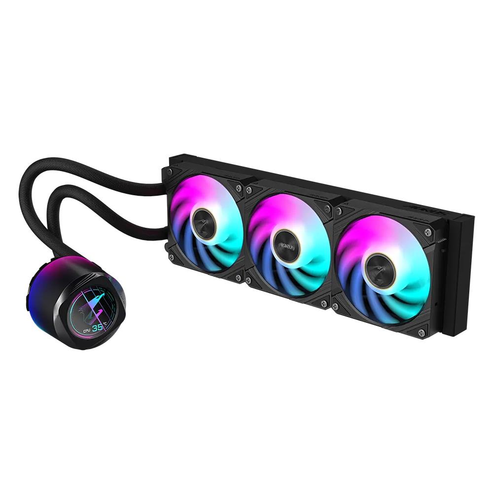 GIGABYTE AORUS WATERFORCE X II 360 ARGB 360mm LCD İşlemci Sıvı Soğutucu