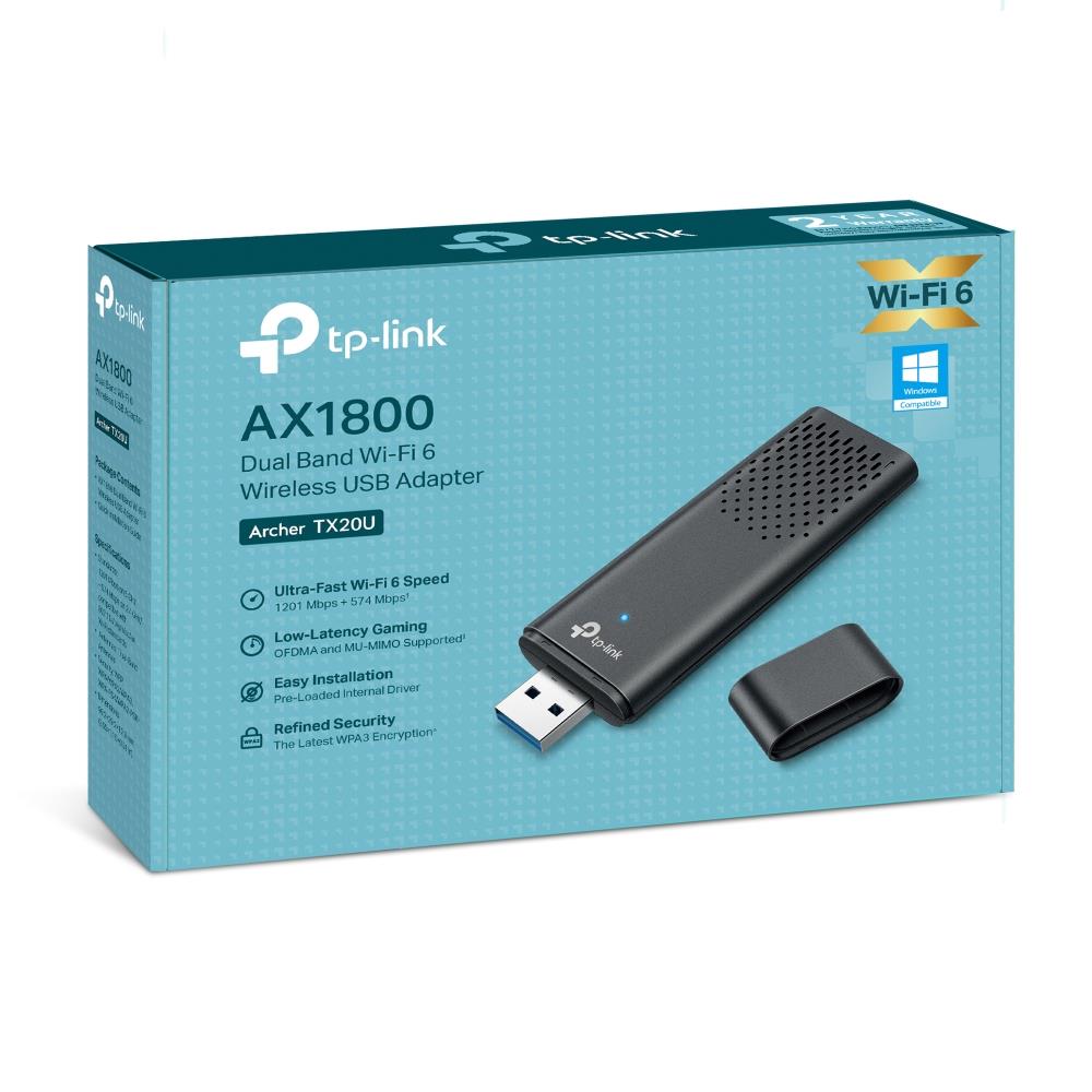 TP-Link Archer TX20U Yeni AX1800 Çift Bant Wi-Fi 6 Kablosuz USB Adaptör