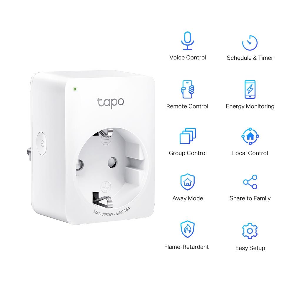 TP-LINK Tapo P110 Mini Akıllı Wi-Fi Priz (2li Paket)