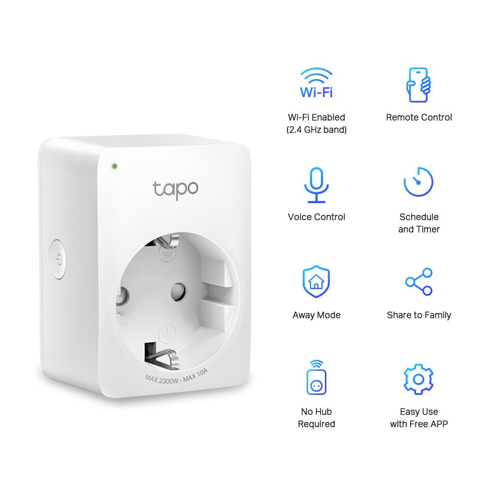 TP-LINK TAPO P100 Akıllı Priz (4lü)