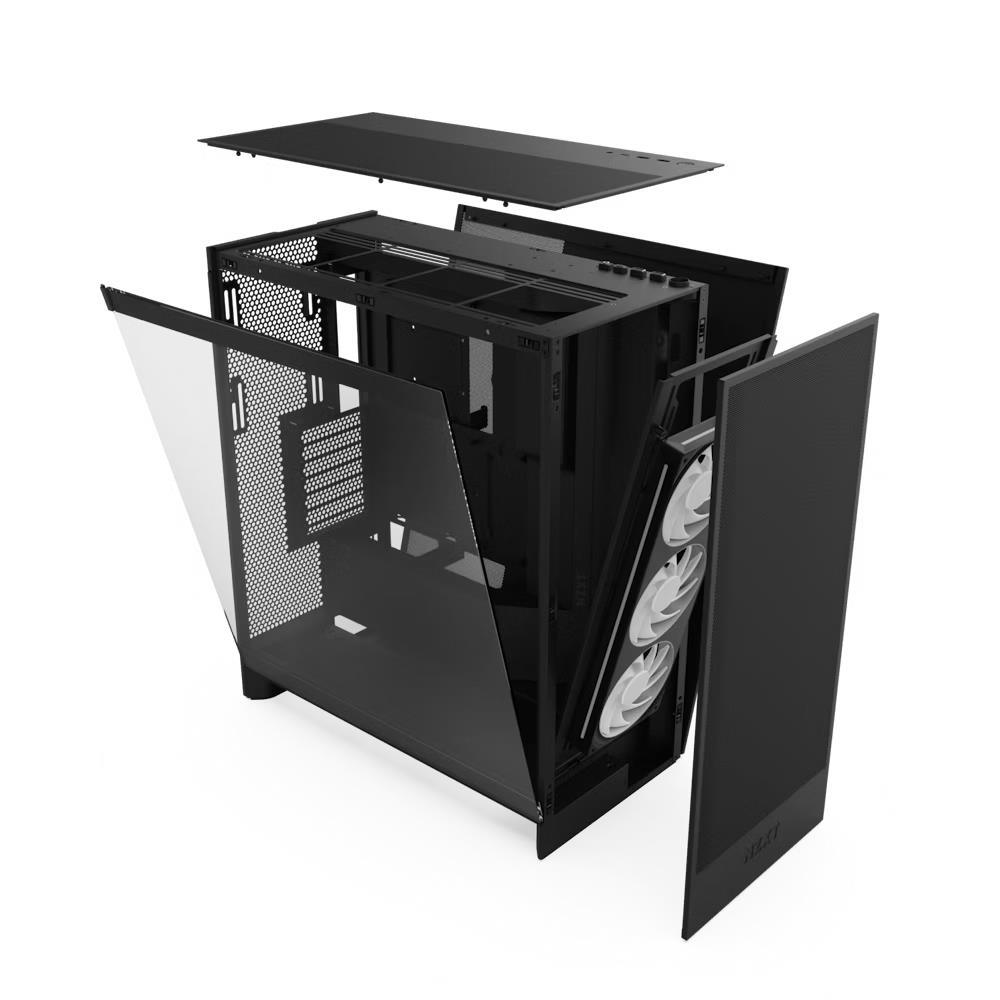 NZXT H7 Flow 2024 Edition USB 3.2 RGB Siyah ATX Mid Tower Kasa
