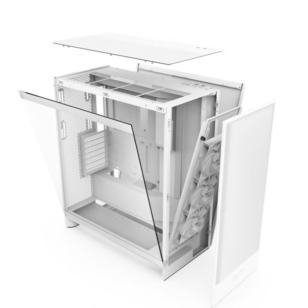 NZXT H7 Flow 2024 Edition 750W 80+ Bronze 3.2 Beyaz ATX Kasa