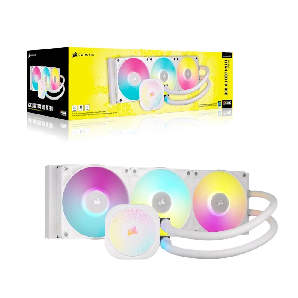 CORSAIR iCUE LINK TITAN 360 RX RGB AIO 360mm Beyaz İşlemci Sıvı Soğutucu