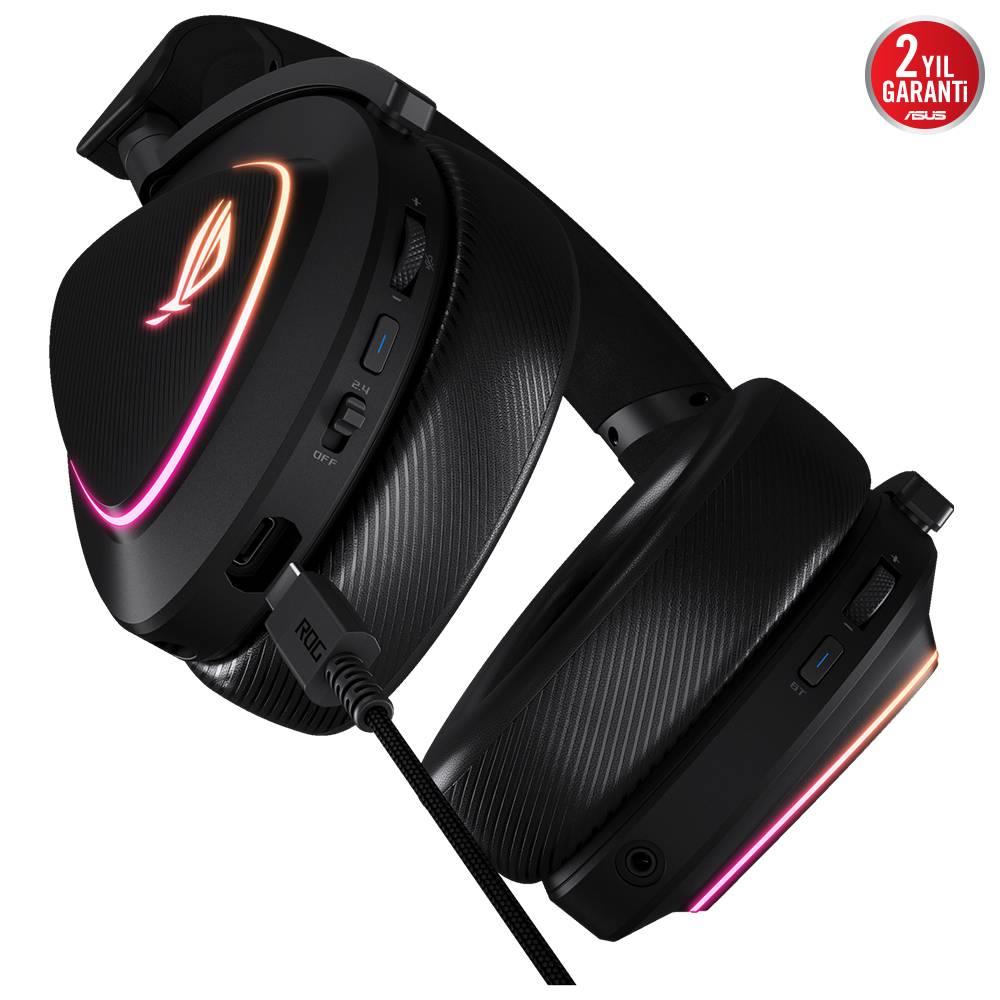 ASUS ROG DELTA II Siyah RGB Kablosuz Gaming Kulaklık