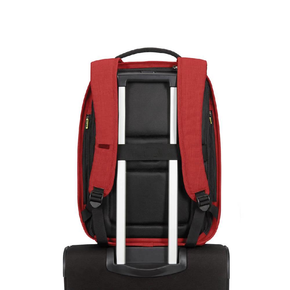 SAMSONITE Securipak 15.6" USB Girişli Kırmızı Notebook Sırt Çantası